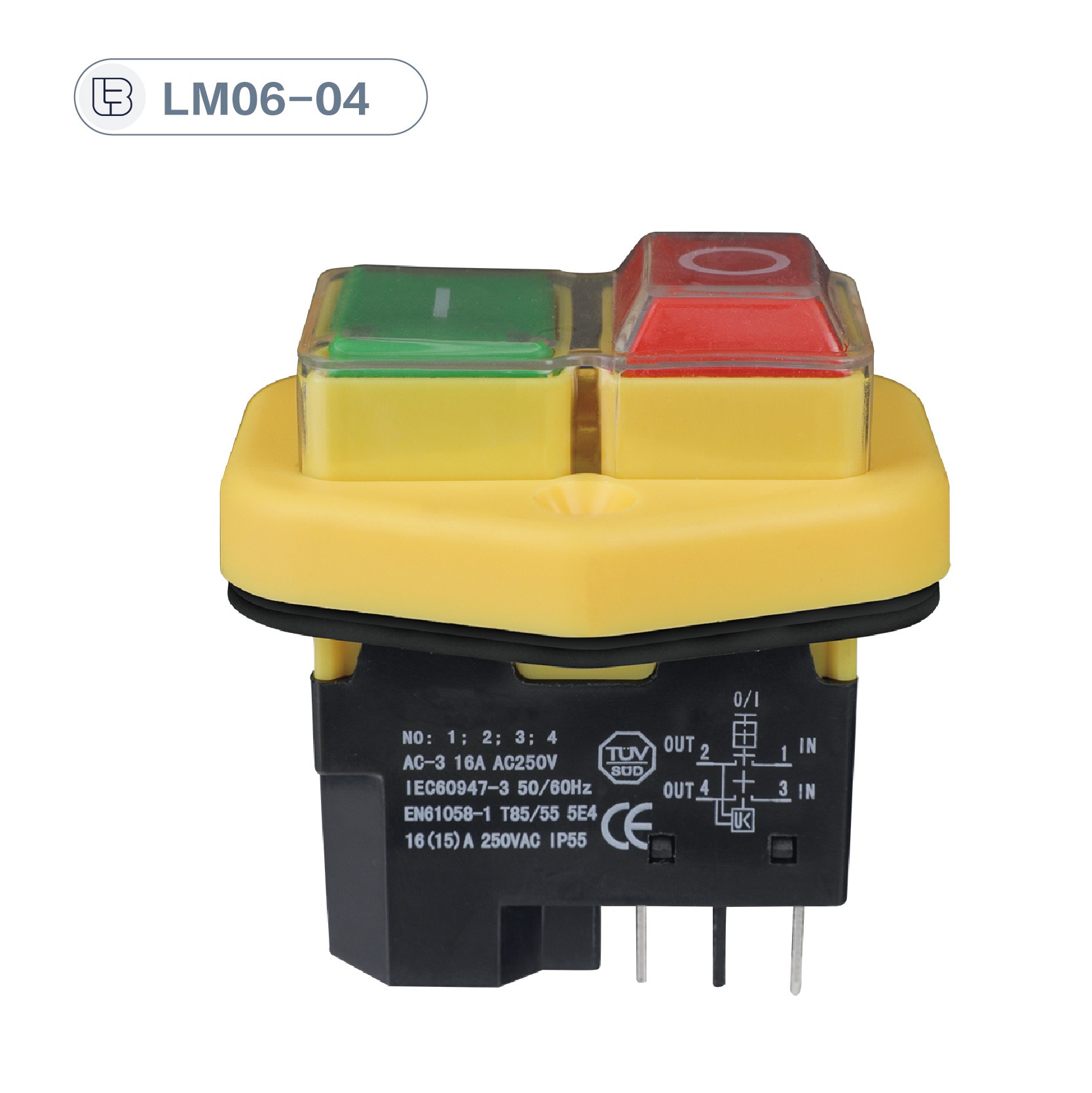 Interruptor electromagnético Longma para mezcladora, interruptor de herramienta eléctrica estilo comercio exterior
